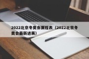 2022北京冬奥会赛程表（2022北京冬奥会最新进展）