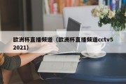 欧洲杯直播频道（欧洲杯直播频道cctv52021）